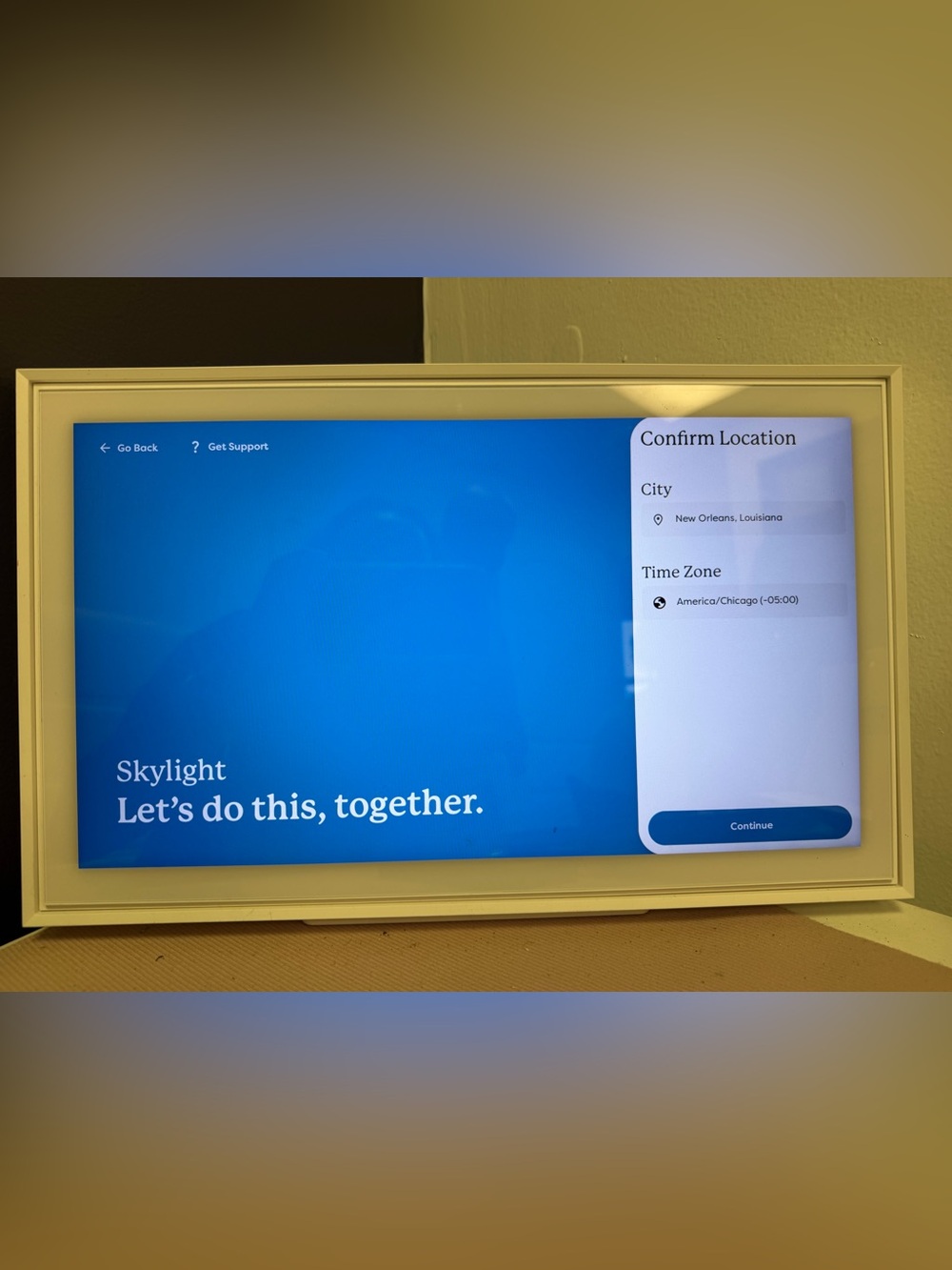 Smart Display Home Assistant - Cream